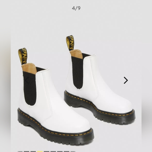 Doc Martens White Chelsea Boots - Picture 10 of 10
